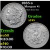 Image 1 : 1885-p Morgan Dollar $1 Grades xf+