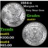 Image 1 : 1884-o Morgan Dollar $1 Grades Choice+ Unc