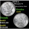 Image 1 : 1879-o Morgan Dollar $1 Grades Select Unc