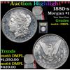 Image 1 : ***Auction Highlight*** 1880-s Morgan Dollar $1 Graded Choice Unc+ DMPL By USCG (fc)