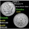Image 1 : 1900-s Morgan Dollar $1 Grades Select AU
