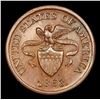 Image 2 : 1863 Eagle Shield Civil War Token 1c Grades Select Unc BN