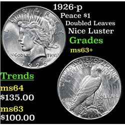 1926-p Peace Dollar $1 Grades Select+ Unc