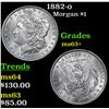 Image 1 : 1882-o Morgan Dollar $1 Grades Select+ Unc