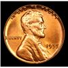 Image 2 : 1955-p Lincoln Cent 1c Grades Choice+ Unc RD