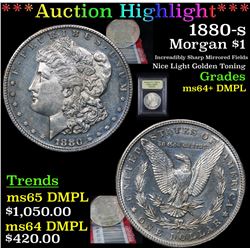 ***Auction Highlight*** 1880-s Morgan Dollar $1 Graded Choice Unc+ DMPL By USCG (fc)