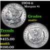 Image 1 : 1904-o Morgan Dollar $1 Grades GEM+ Unc