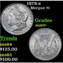 1878-s Morgan Dollar $1 Grades Select+ Unc