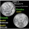 Image 1 : 1881-o Morgan Dollar $1 Grades Select+ Unc