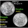 Image 1 : 1883-p Morgan Dollar $1 Grades Select+ Unc