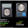 Image 1 : PCGS 1885-o Morgan Dollar $1 Graded ms63 By PCGS