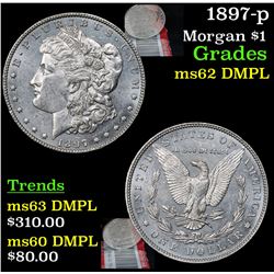 1897-p Morgan Dollar $1 Grades Select Unc DMPL