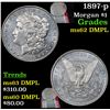 Image 1 : 1897-p Morgan Dollar $1 Grades Select Unc DMPL
