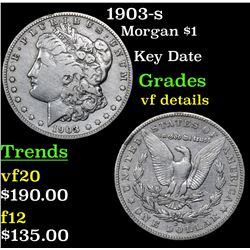 1903-s Morgan Dollar $1 Grades vf details