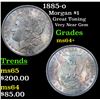 Image 1 : 1885-o Morgan Dollar $1 Grades Choice+ Unc