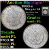 Image 1 : ***Auction Highlight*** 1890-s Morgan Dollar $1 Graded Select Unc+ PL By USCG (fc)