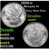 Image 1 : 1888-o Morgan Dollar $1 Grades Choice+ Unc