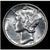 Image 2 : 1943-p Mercury Dime 10c Grades Choice Unc+ FSB