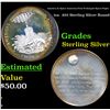 Image 1 : America In Space Americas First Prolonged Space Flight 1oz. .925 Sterling Silver Round Grades
