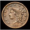 Image 2 : 1838 Coronet Head Large Cent 1c Grades vf++