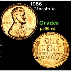 1956 Lincoln Cent 1c Grades Gem+ Proof Red