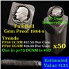 Image 1 : Proof 1984-s Roosevelt Dime 10c roll, 50 pieces (fc)