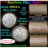Image 1 : ***Auction Highlight*** Full solid date 1904-s Morgan silver dollar roll, 20 coins   (fc)