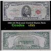 Image 1 : 1963 $5 Red seal United States Note . . Grades vf+