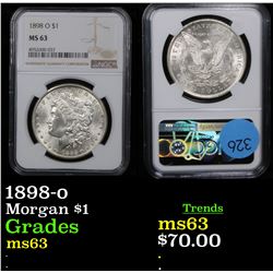 NGC 1898-o Morgan Dollar $1 Graded ms63 By NGC