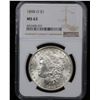 Image 2 : NGC 1898-o Morgan Dollar $1 Graded ms63 By NGC