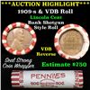 Image 1 : ***Auction Highlight*** Lincoln Wheat cent 1c orig roll, 1909-s on one end, VDB rev other end, WOW!