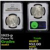 Image 1 : NGC 1925-p Peace Dollar $1 Graded ms63 By NGC