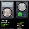 Image 1 : PCGS 1885-p Morgan Dollar $1 Graded ms63 By PCGS