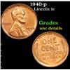 Image 1 : 1940-p Lincoln Cent 1c Grades Unc Details