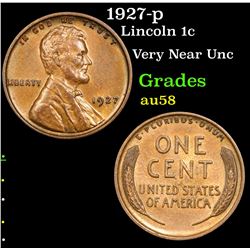 1927-p Lincoln Cent 1c Grades Choice AU/BU Slider