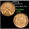 Image 1 : 1927-p Lincoln Cent 1c Grades Choice AU/BU Slider