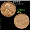 Image 1 : 1933-d Lincoln Cent 1c Grades Select Plus Unc
