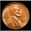 Image 2 : 1951-s Lincoln Cent 1c Grades GEM Unc RB