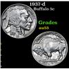 Image 1 : 1937-d Buffalo Nickel 5c Grades Select AU