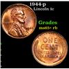 Image 1 : 1944-p Lincoln Cent 1c Grades Gem+ Unc RB
