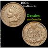 Image 1 : 1904 Indian Cent 1c Grades AU Details