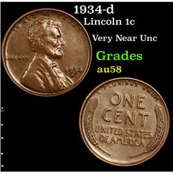 1934-d Lincoln Cent 1c Grades Select