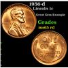 Image 1 : 1956-d Lincoln Cent 1c Grades GEM Unc RD