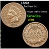 Image 1 : 1882 Indian Cent 1c Grades vf++