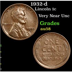 1932-d Lincoln Cent 1c Grades Choice AU/BU Slider