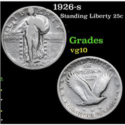 1926-s Standing Liberty Quarter 25c Grades vg+