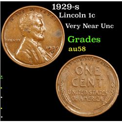 1929-s Lincoln Cent 1c Grades Choice AU/BU Slider