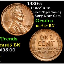 1930-s Lincoln Cent 1c Grades Choice+ Unc BN