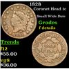 Image 1 : 1828 Coronet Head Large Cent 1c Grades f details