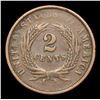 Image 3 : 1864 Two Cent Piece 2c Grades vf++